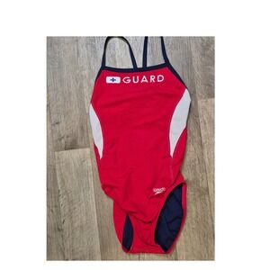 Speedo Guard Swimsuit One Piece Lifeguard Athletic Training Swimwear
Size XS 031